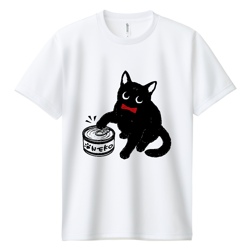 ごはんを催促する黒猫くん red