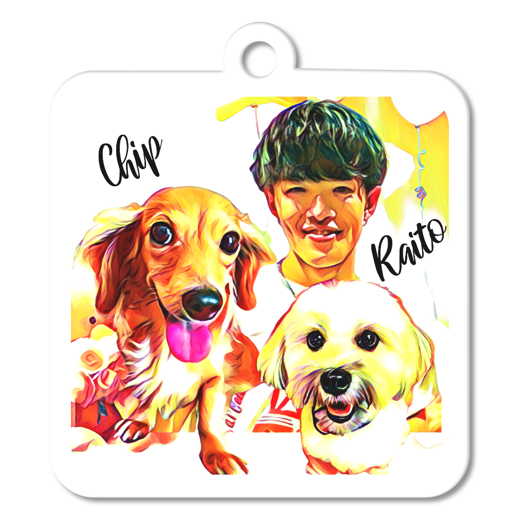 キーホルダー中(正方形/縦横約6cm)2