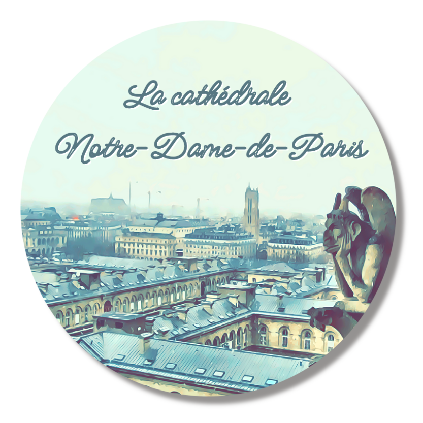 フランス　パリ　缶バッジ