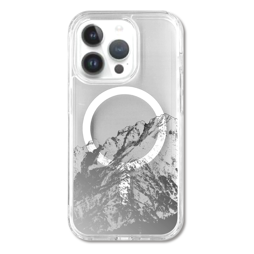 TheJAPAN203 剱岳 早月尾根 sq-ip-emd-1003 iPhone14Pro MagSafe対応 耐衝撃クリアケース