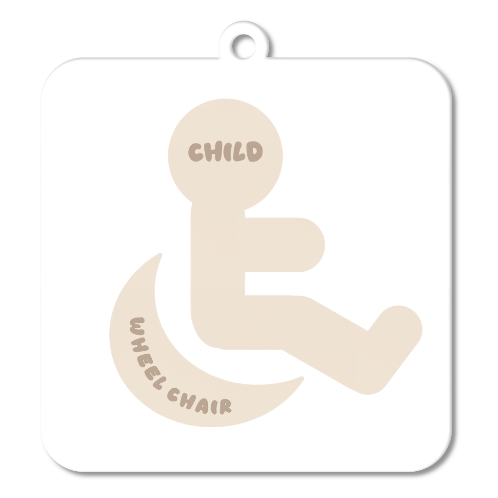 SanoAmi Official.子供用車椅子マーク(キーホルダー)