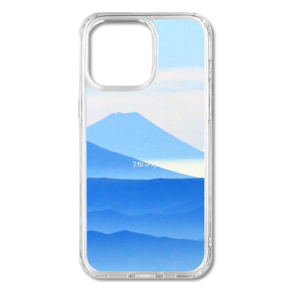 Mt.Fuji 青富士2　iPhone15ProMax MagSafe対応 耐衝撃クリアケース