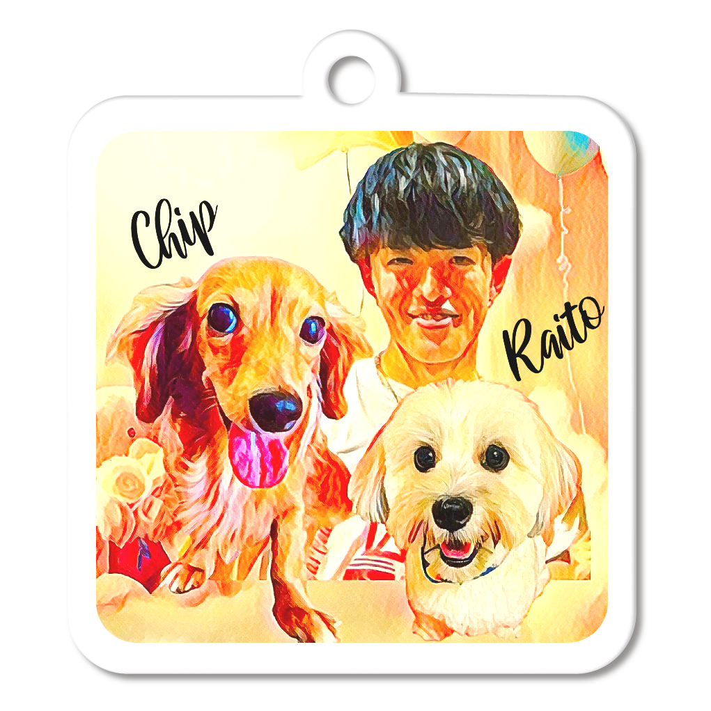 キーホルダー中(正方形/縦横約6cm)1