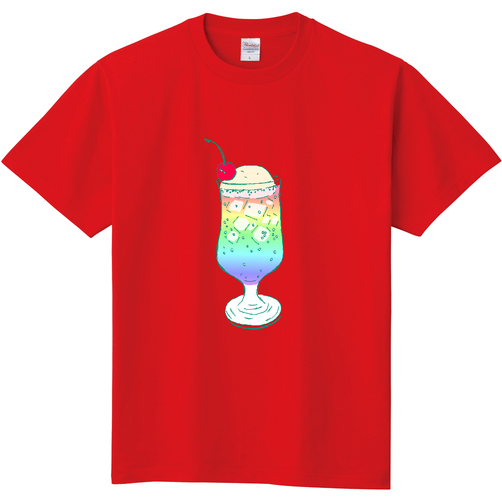 昭和レトロポップデザイン「レインボーソーダ」