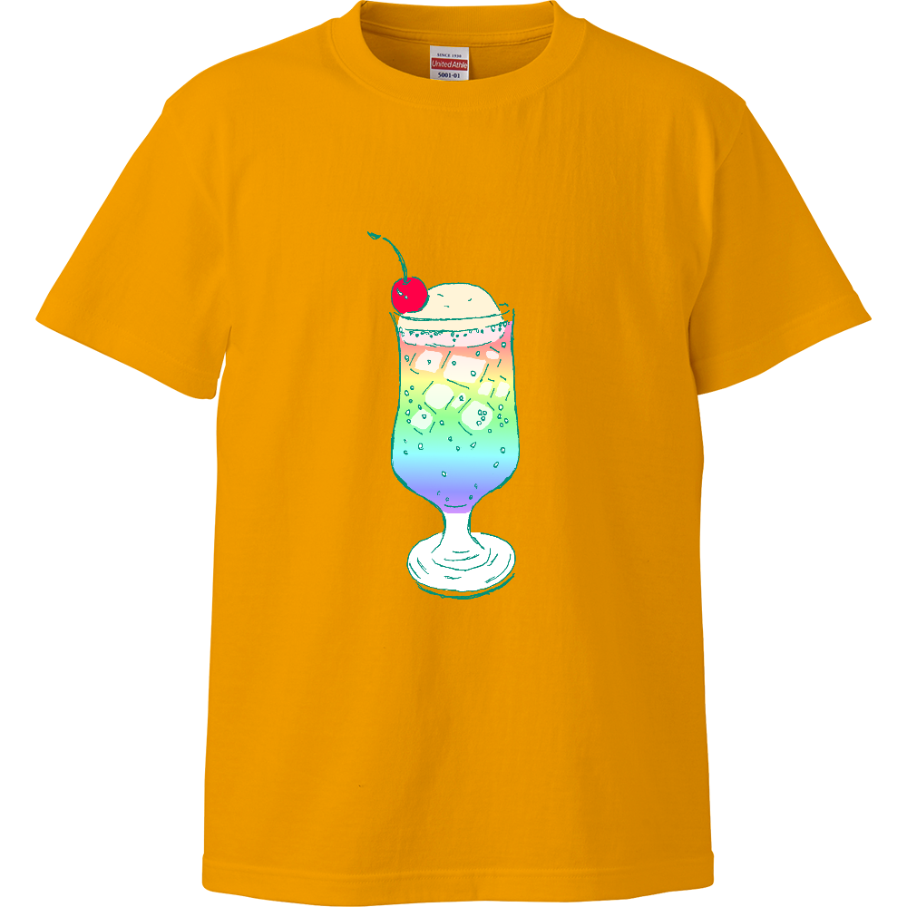 昭和レトロポップデザイン「レインボーソーダ」