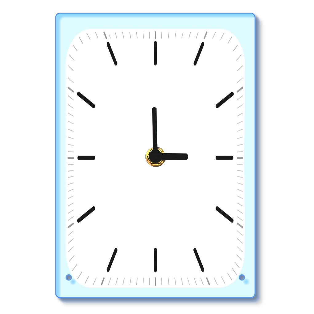 ｡❀ アクリルクロックB  アナログ白