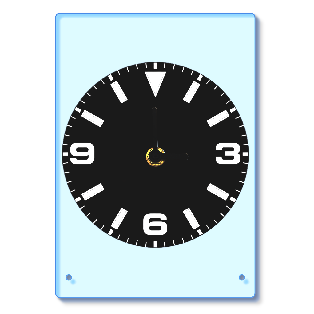 ｡❀ アクリルクロック C (ブラックカラー)