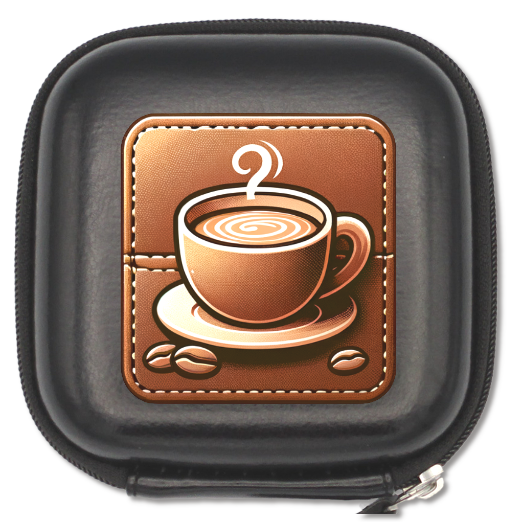 コーヒーカップ　レザースタイルマルチケース　S