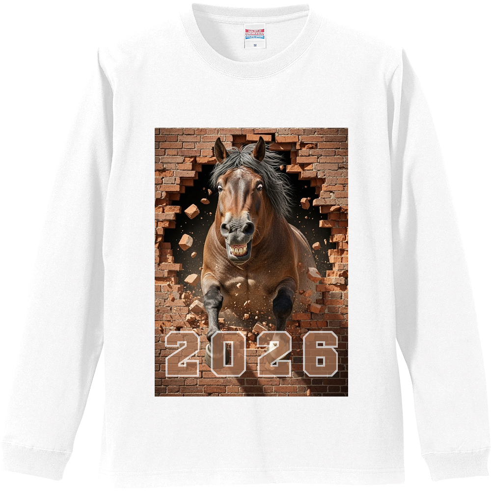 【2026年 干支・午年】リブ付ロングスリーブTシャツ