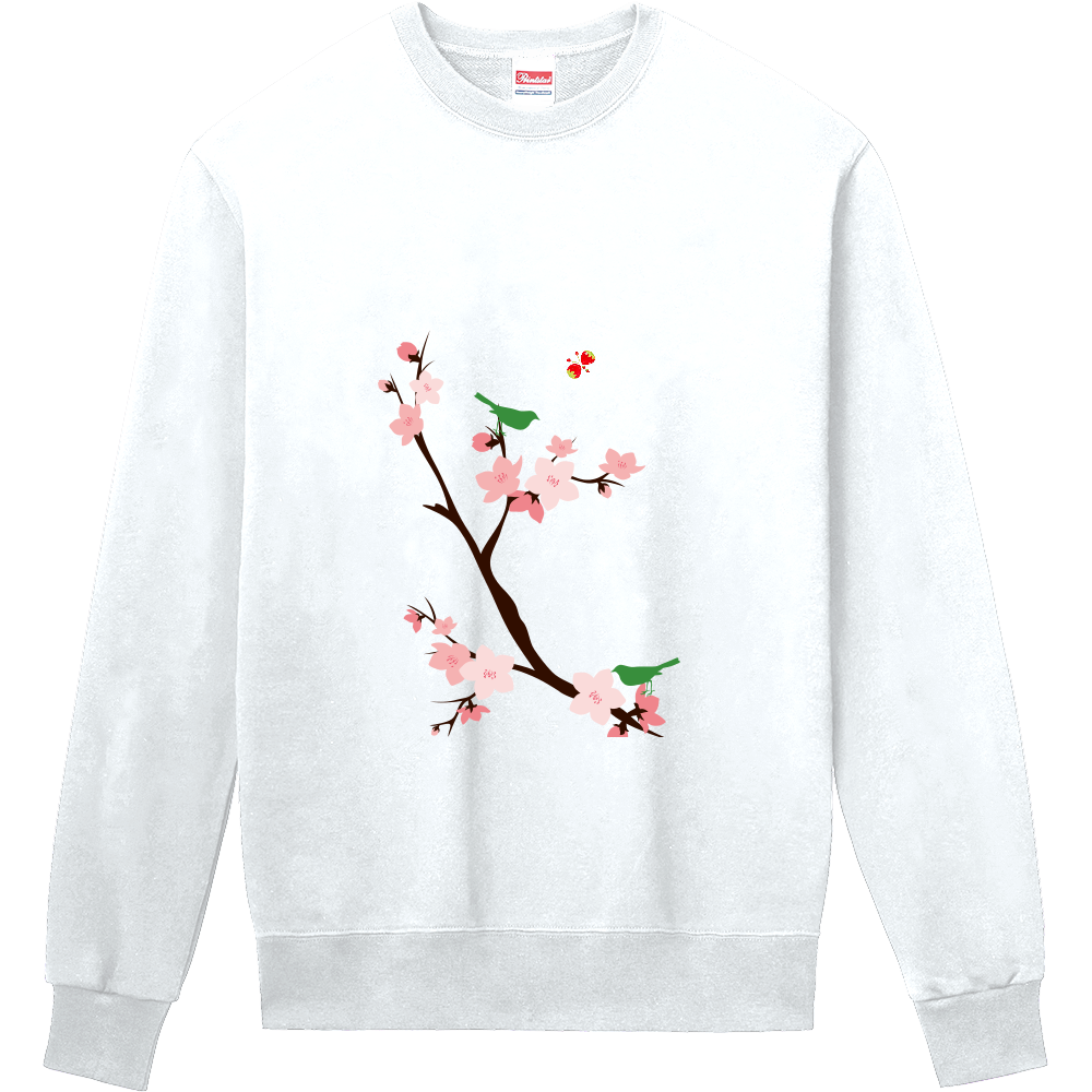 梅の花と蝶々　定番スウェット