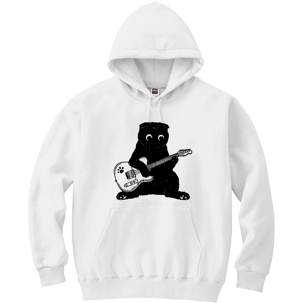 スコ座りでギター!(スコティッシュフォールド)