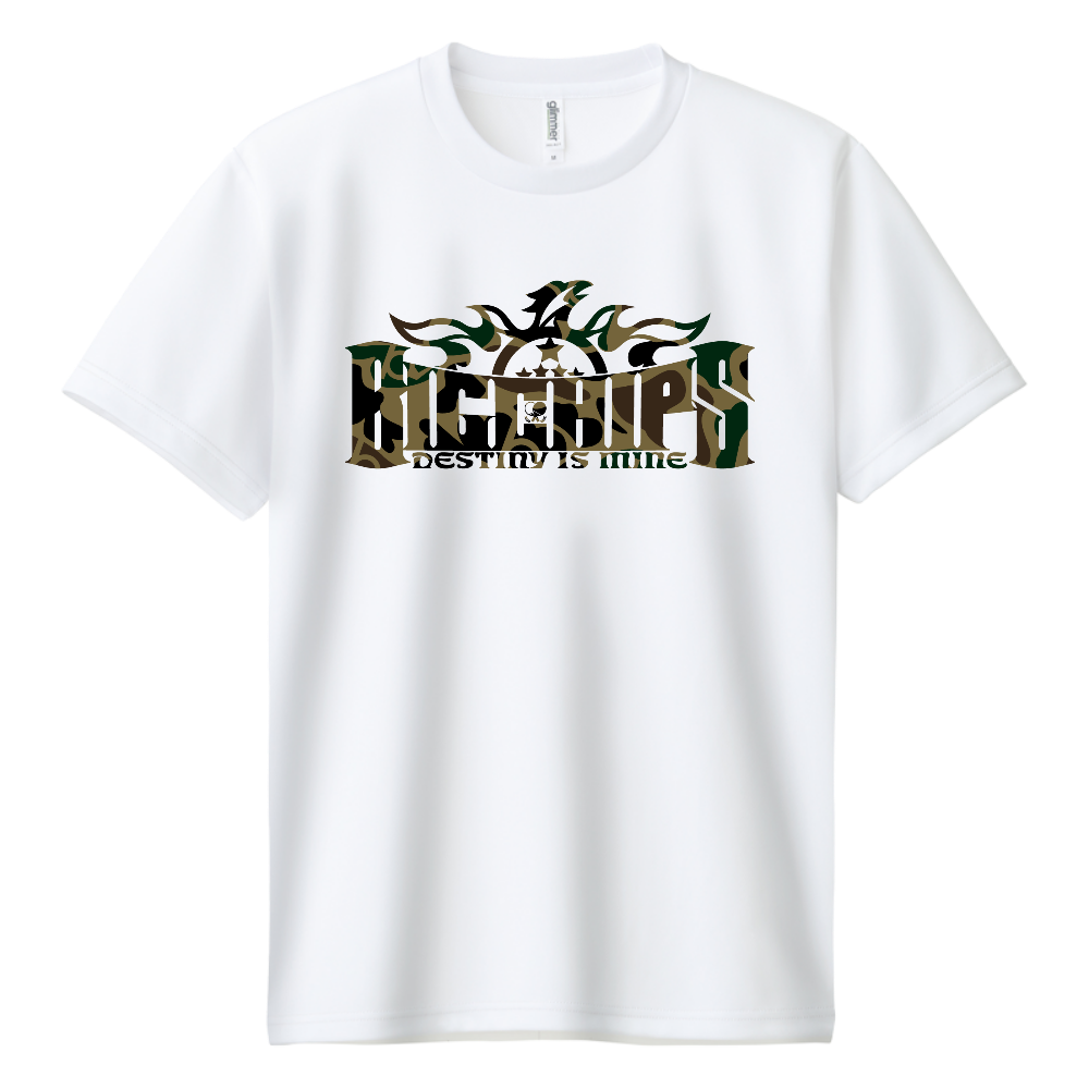 ドライTシャツ BIGCHIPS013 Phoenix001 b✓迷彩 緑カモフラ Tシャツ色変更OK