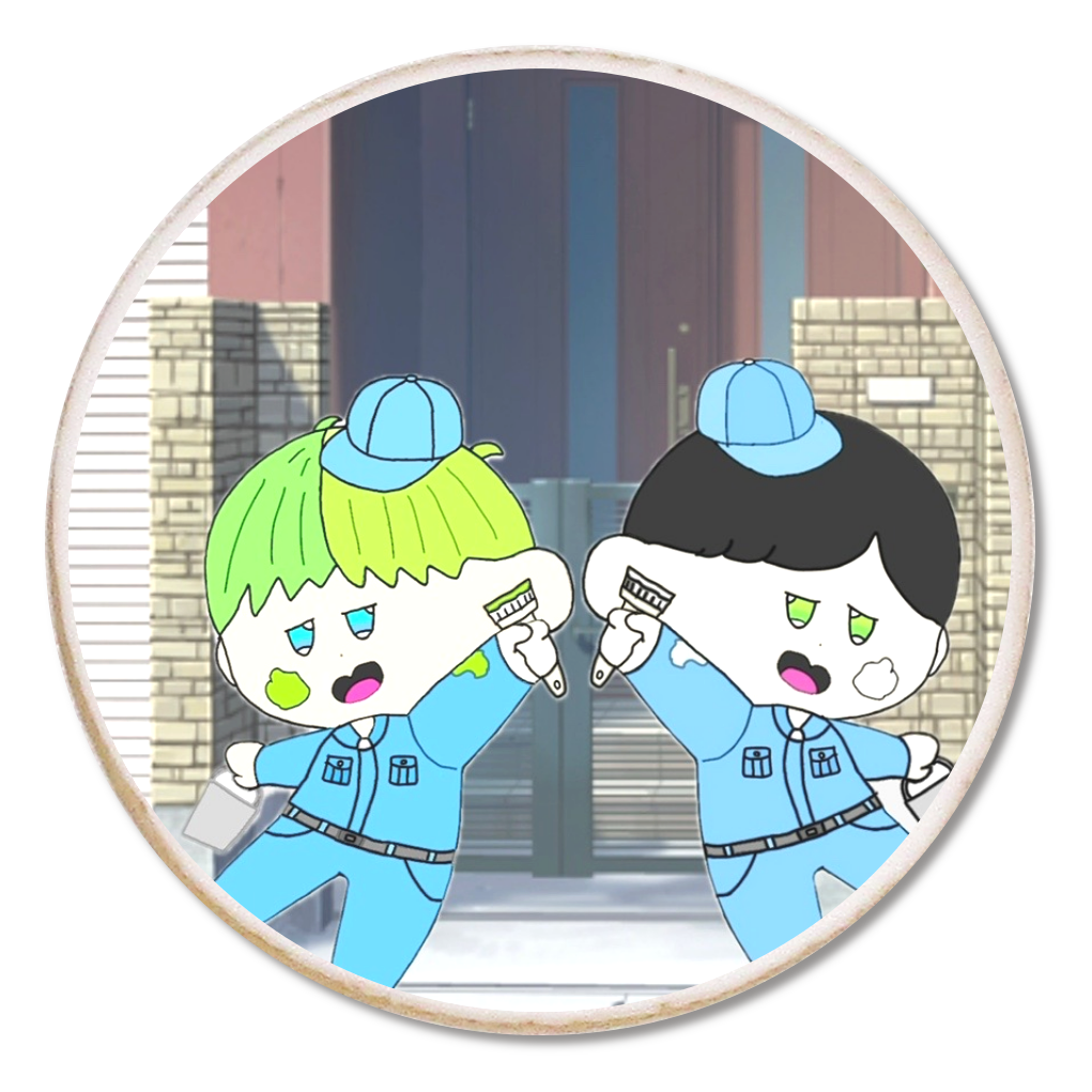 りーた＆よろず君仕事イラスト塗装屋バージョンクッキー
