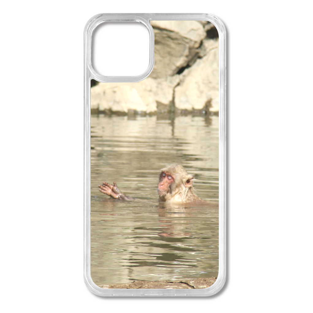 TheJAPAN32 温泉猿  sq-ip-emd-0033  iPhone13 MagSafe対応 耐衝撃クリアケース