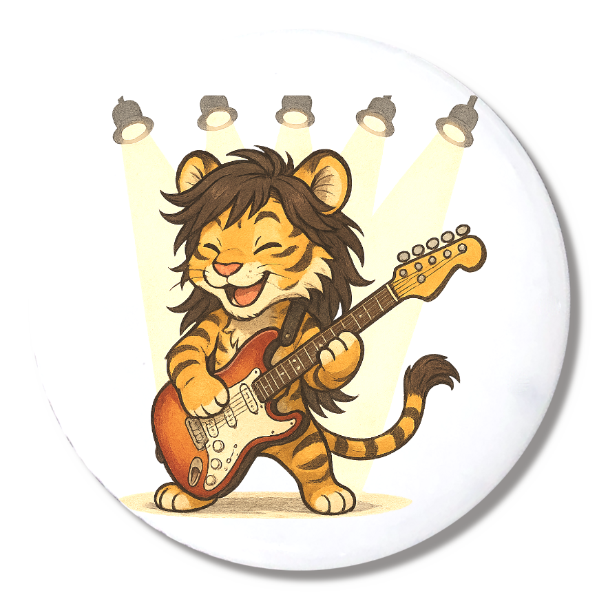 Welcome Backs Rock'n Tiger カンバッジ