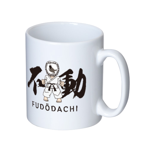 武人、不動立ち＿マグカップ