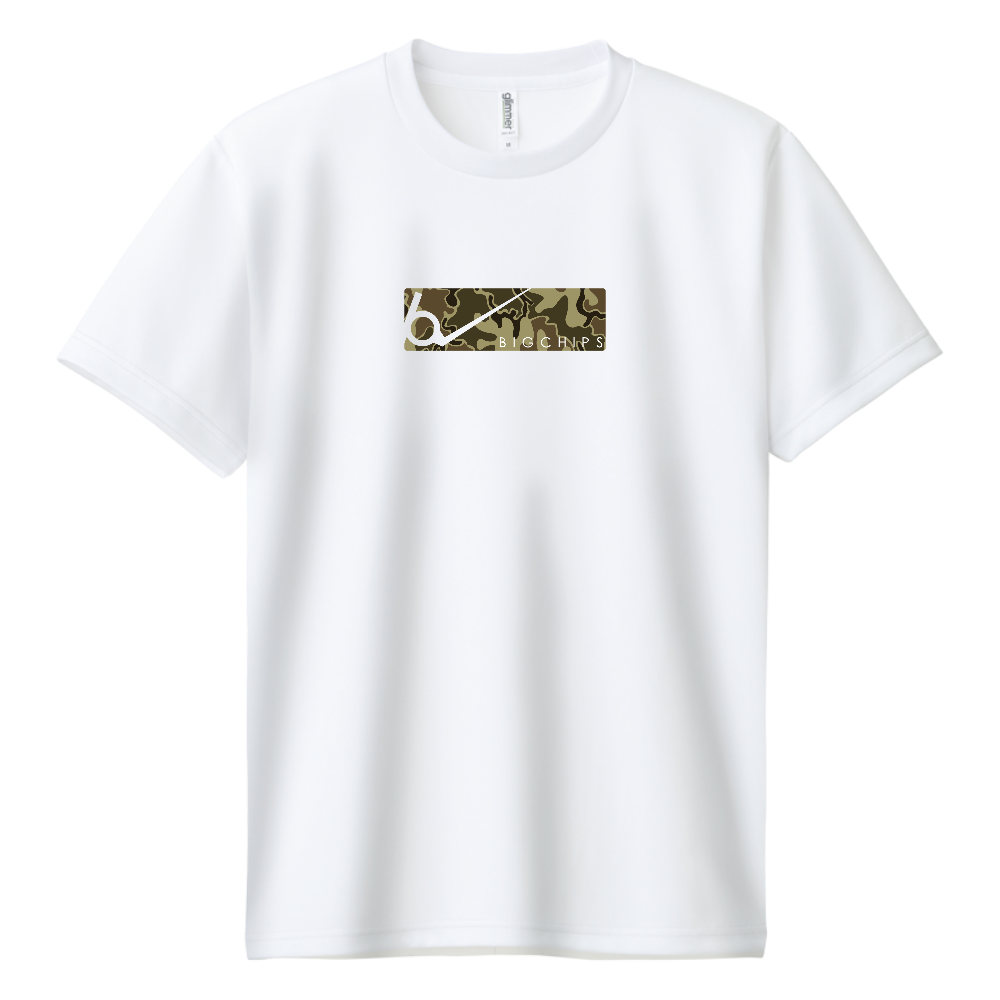 ドライTシャツ BIGCHIPS023 BoxLogo001 DカモフラBox Tシャツ色変更OK