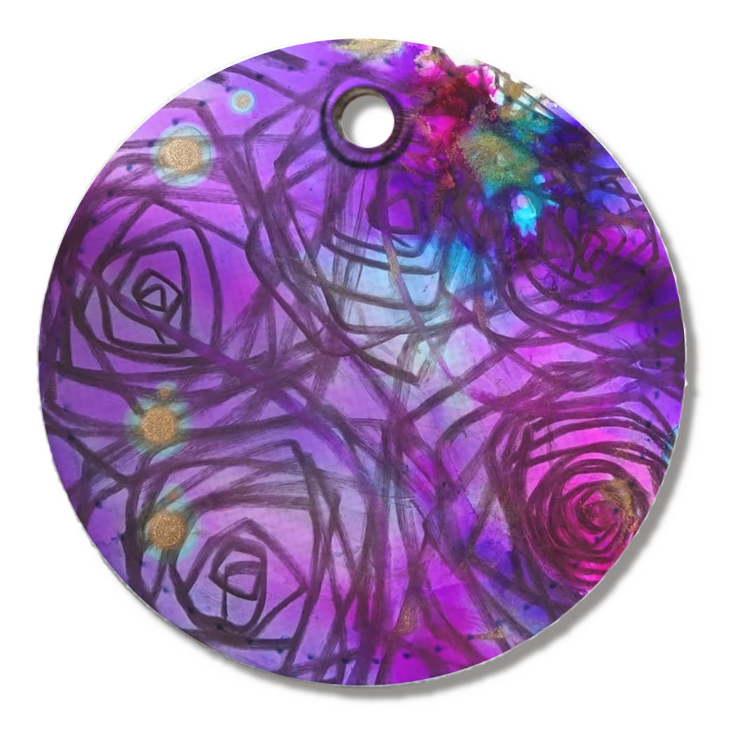 アルコールインクレザーキーホルダー15