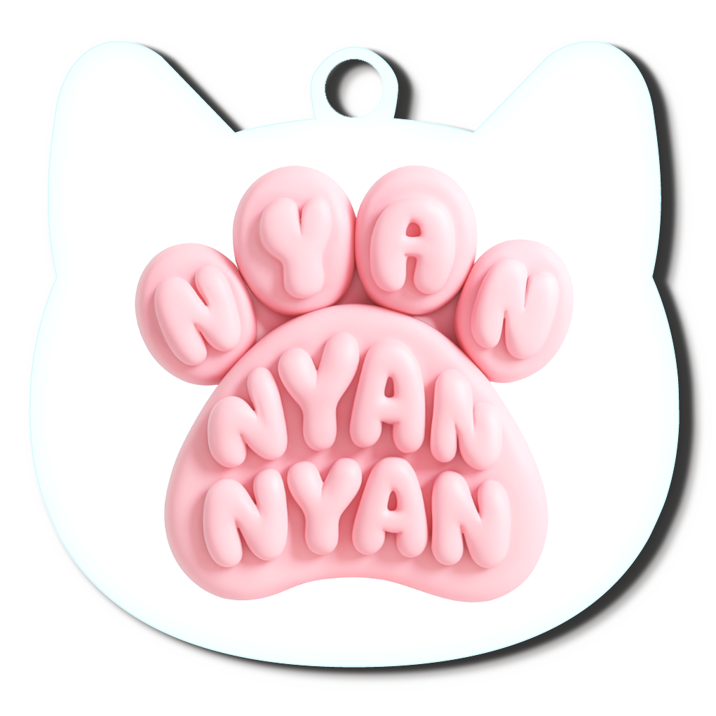 肉球 猫型 キーホルダー