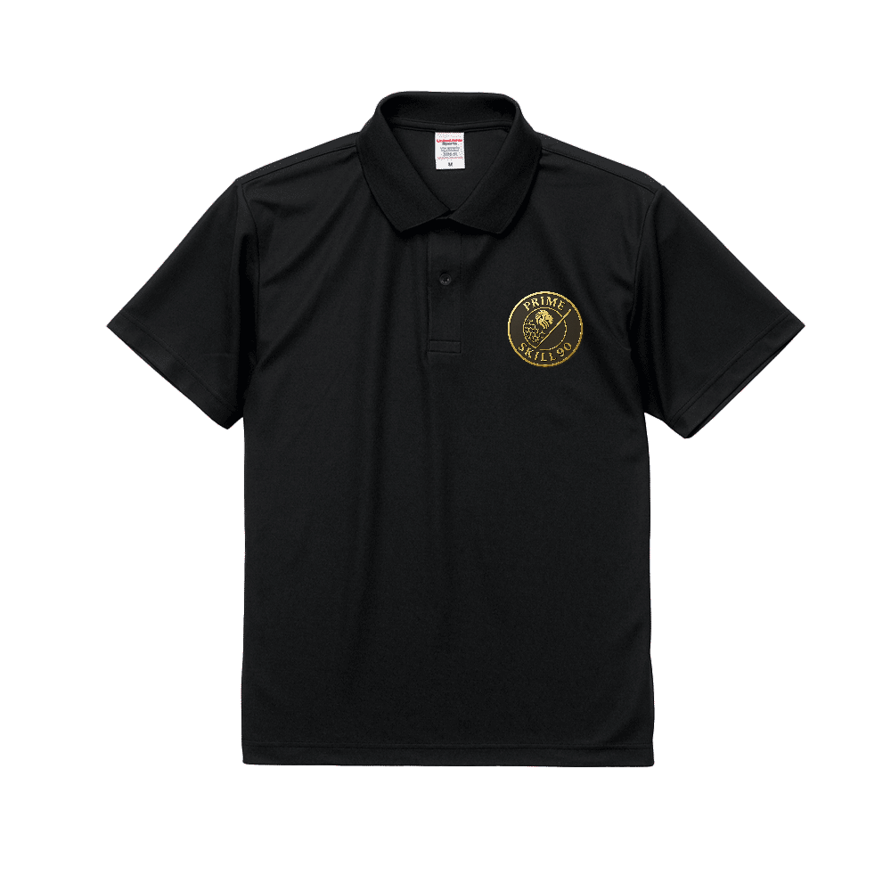 胸、肩ロゴ入りポロシャツ