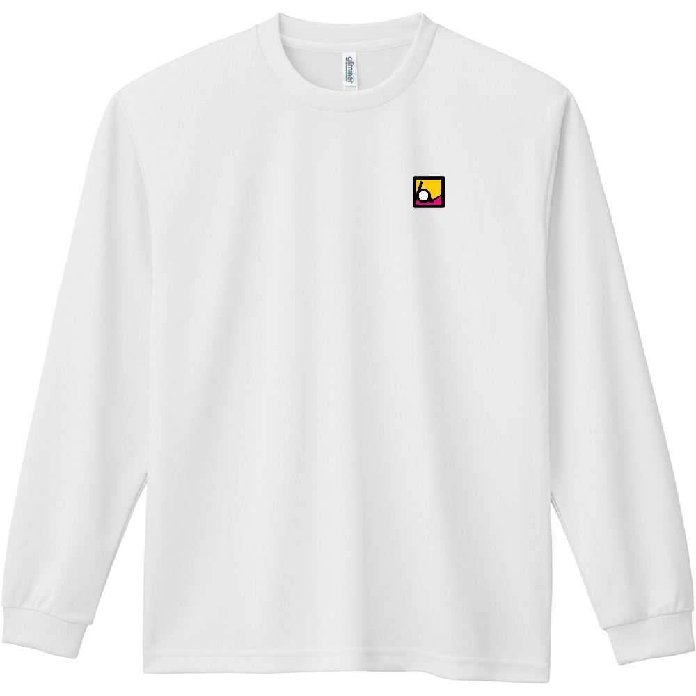 長袖 ドライTシャツ BIGCHIPS001 Square Tシャツ色変更OK