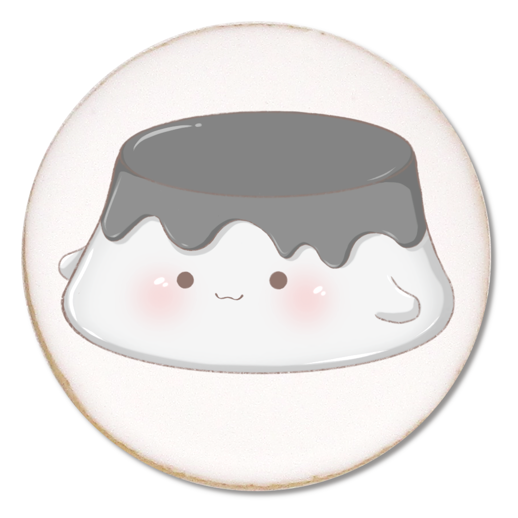 プリン型クッキー笑顔ver.