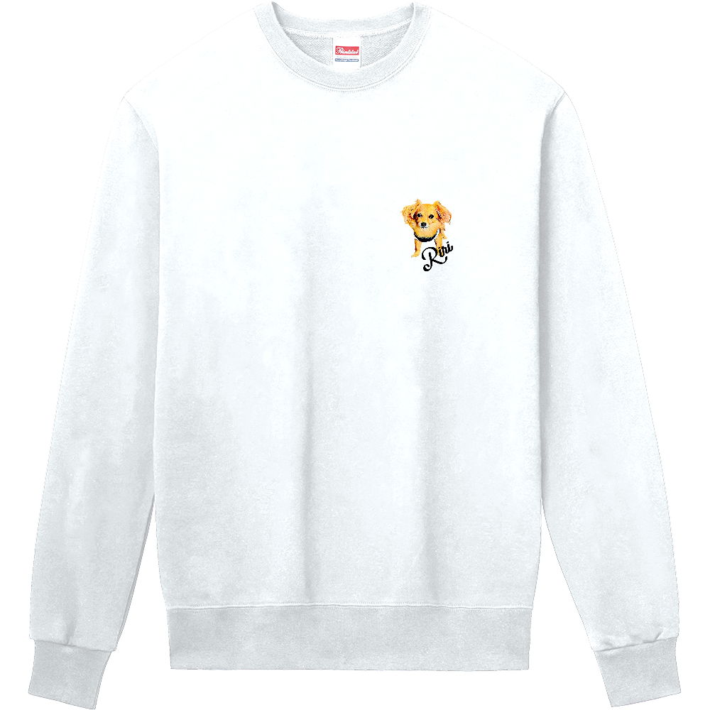 トレーナー(ホワイト/ワンポイント)