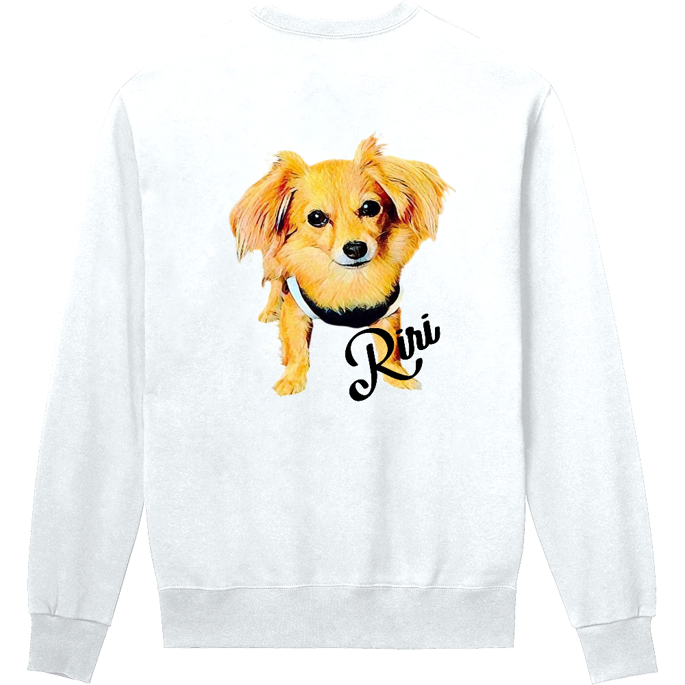 トレーナー(ホワイト/バックプリント)