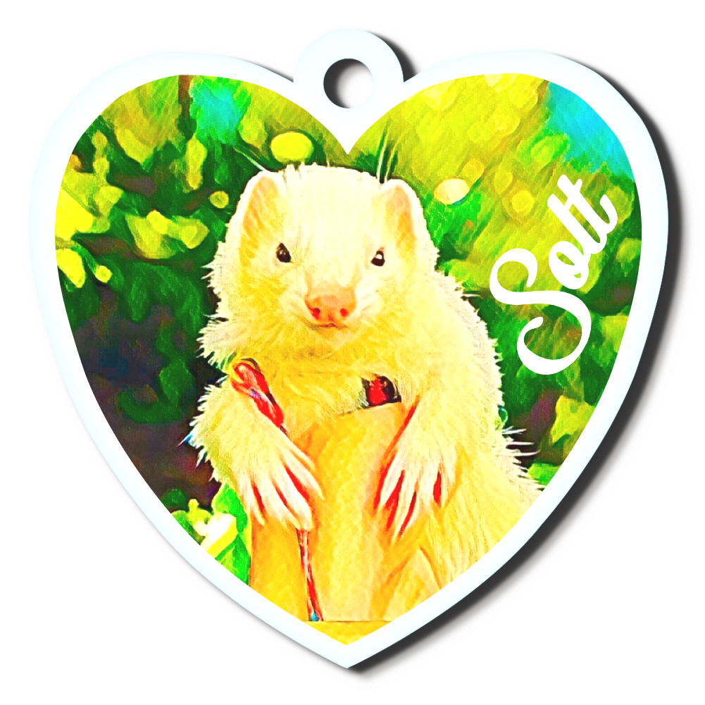 キーホルダー中(ハート型/最大長6cm)