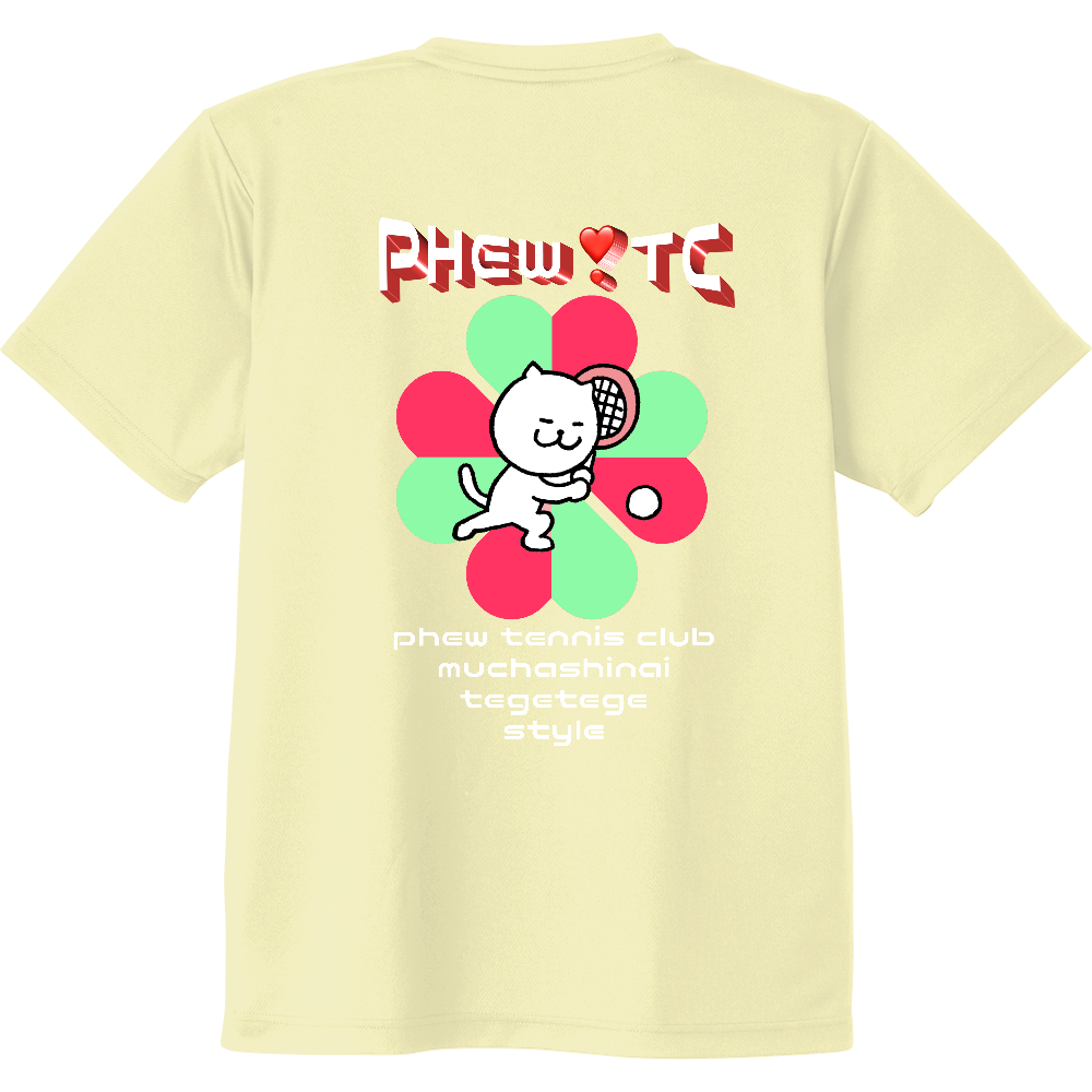 半袖ドライTシャツ phew tennis club