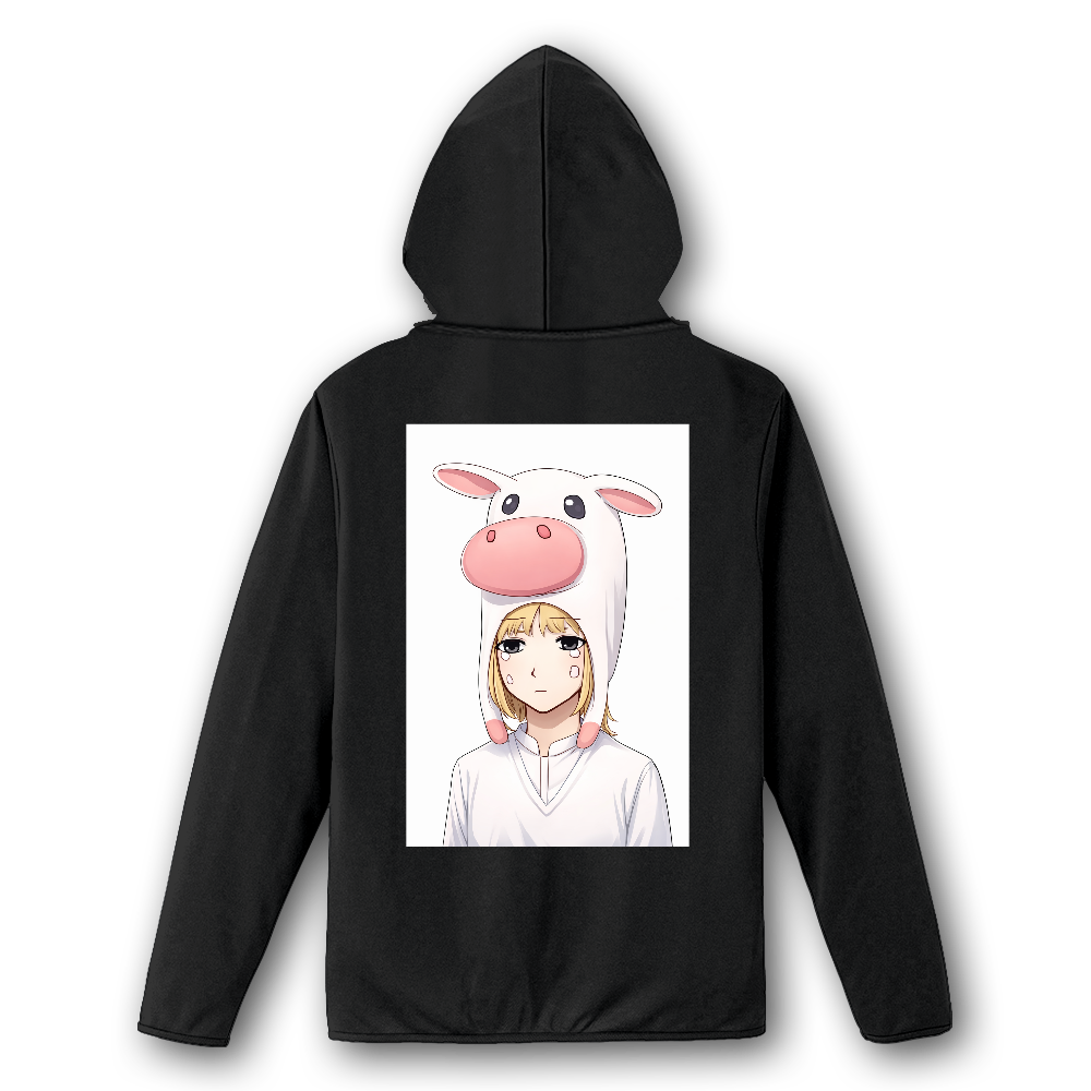 馬の着ぐるみ 女の子 涙 イラストパーカー