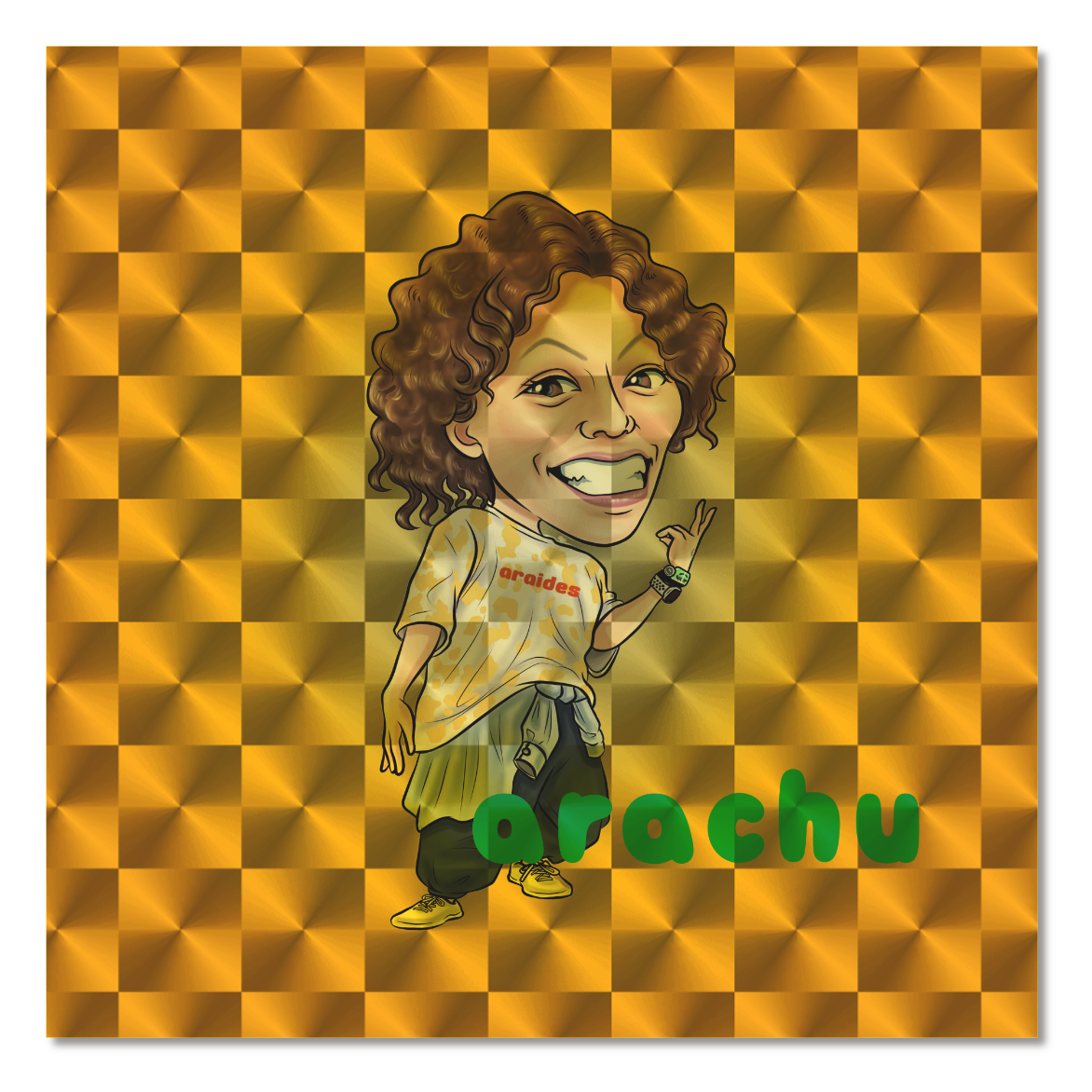 arachuキラキラシール