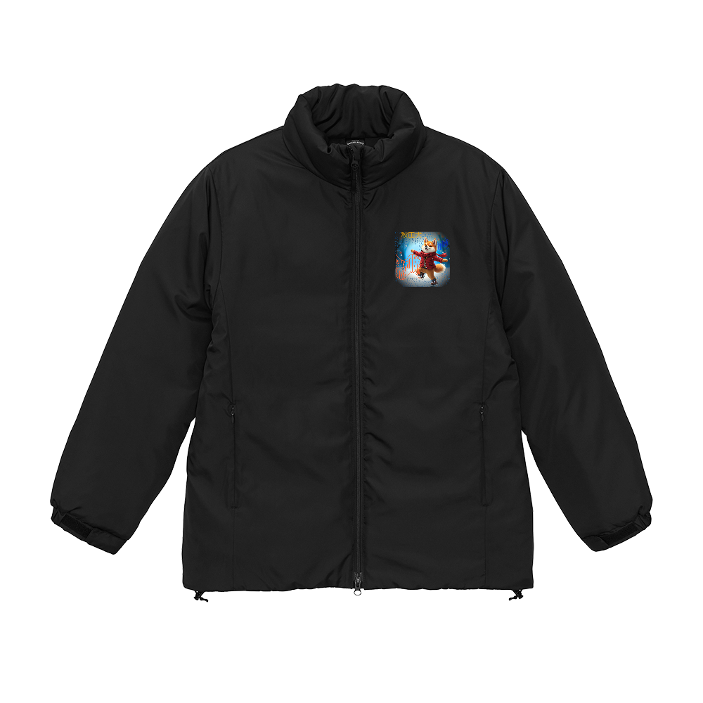 スケーティング　秋田犬