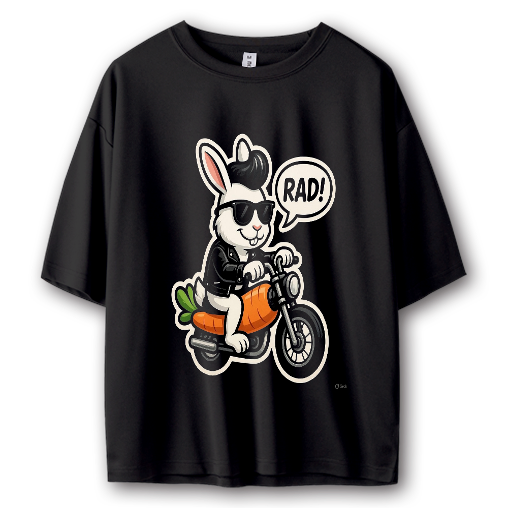 バイカーうさぎTシャツ