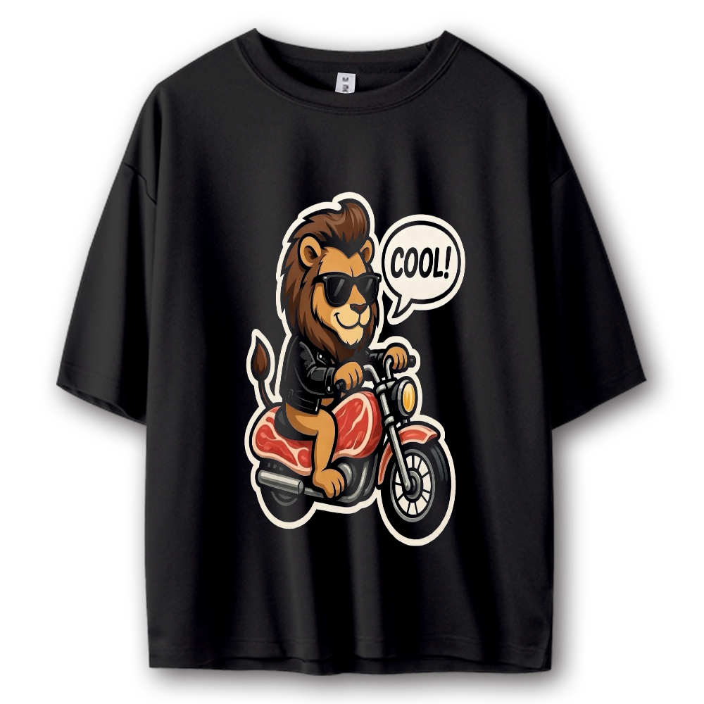 らいおんバイカーTシャツ
