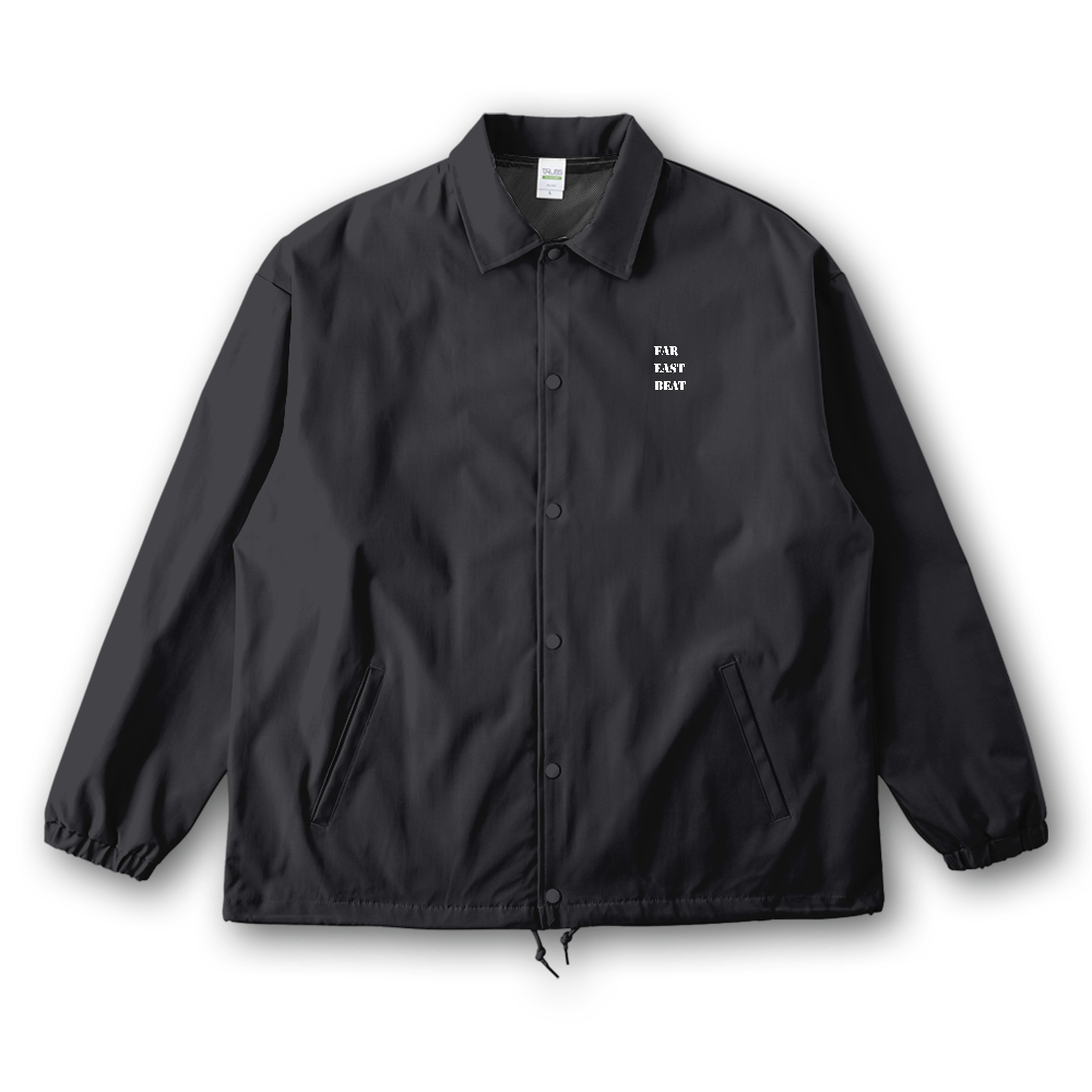 FAR EAST BEAT｜GET RICH OR DIE TRYIN’ バックプリント コーチジャケット