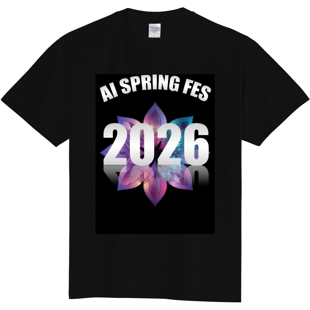  【公式】 AISpringFES2026プレミアム応援オリジナルTシャツ -Bloom-