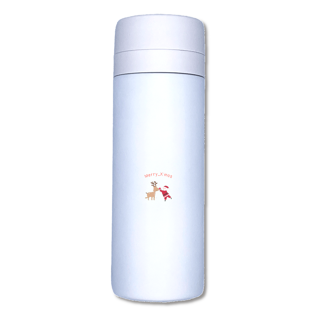 スリムサーモステンレスボトル 300ml ver.2　サンタとトナカイ♪