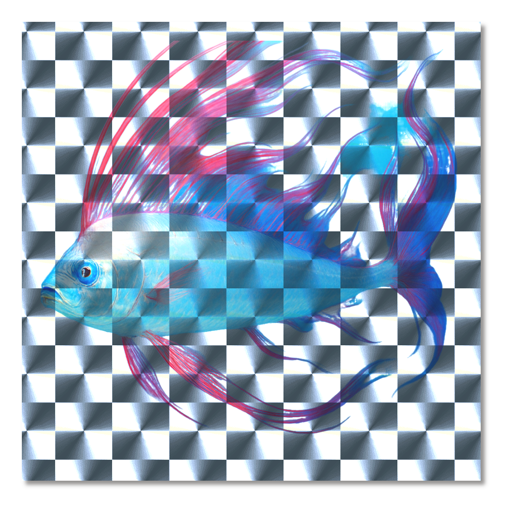 リュウグウノツカイキラキラシール　シルバー（10枚組）