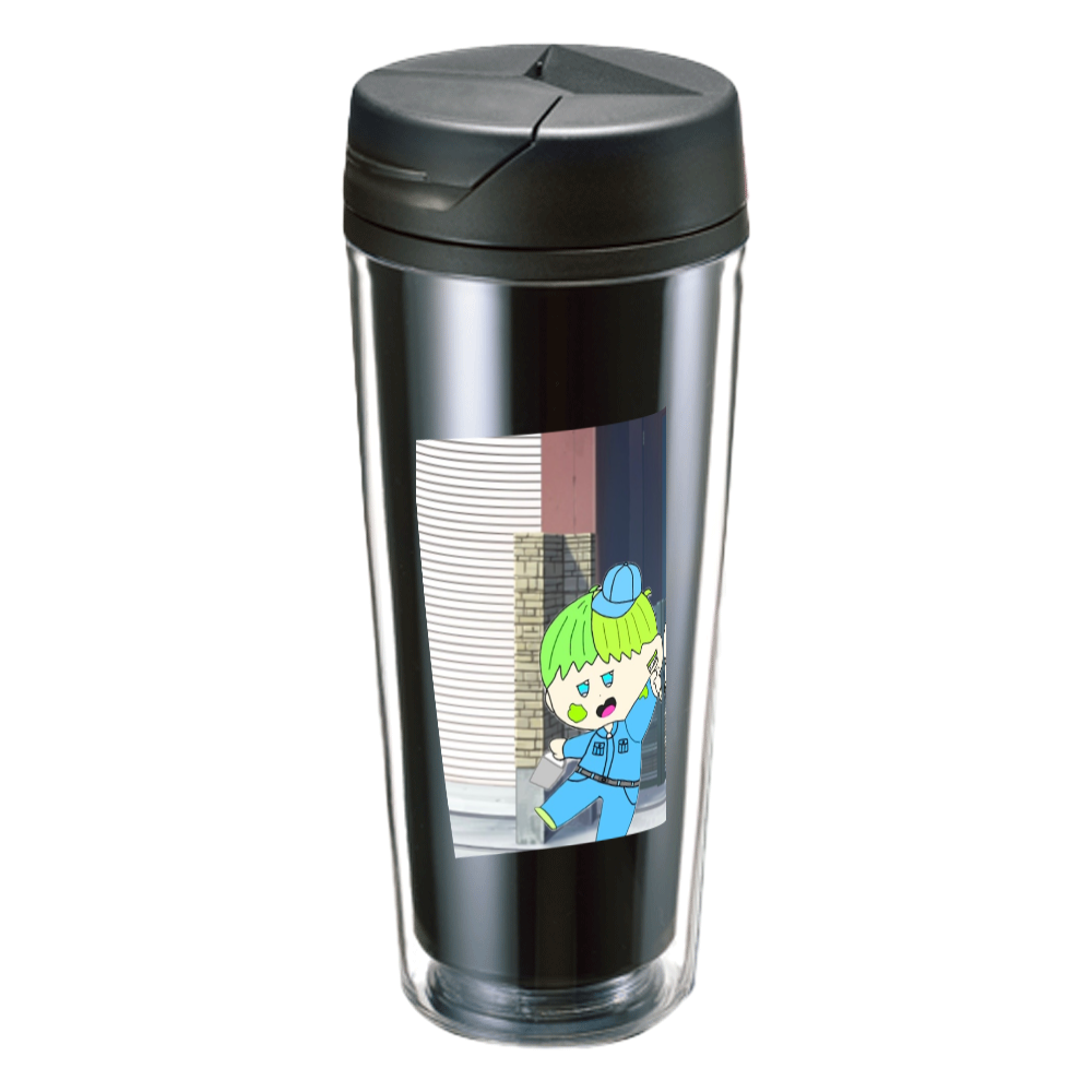 りーた＆よろず君仕事イラスト塗装屋バージョンタンブラー