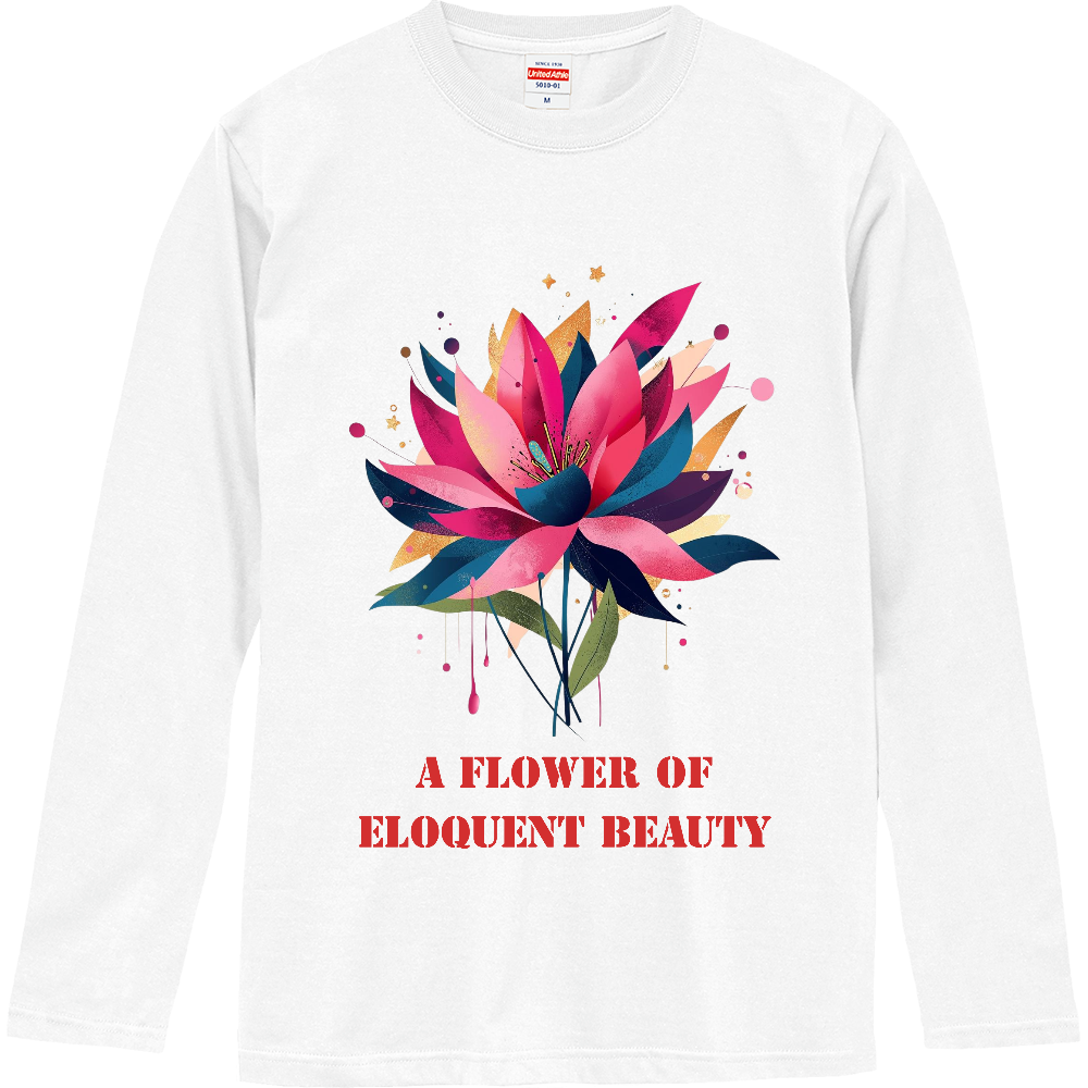 [ロングTシャツ] A flower of eloquent beauty