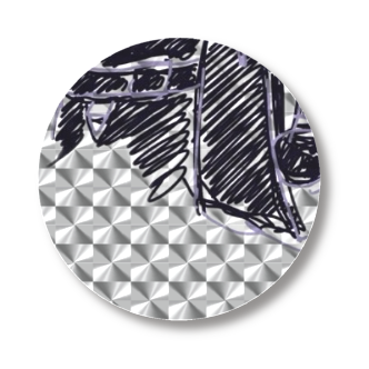 しろくま缶バッジ(original)