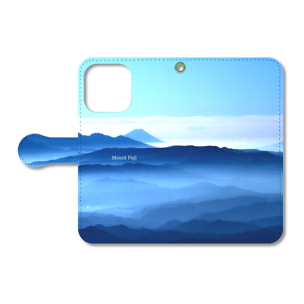 日本アルプス 越えの 富士山 Mount Fuji 特別な写真 手帳型ベルト付きiPhone16 Pro