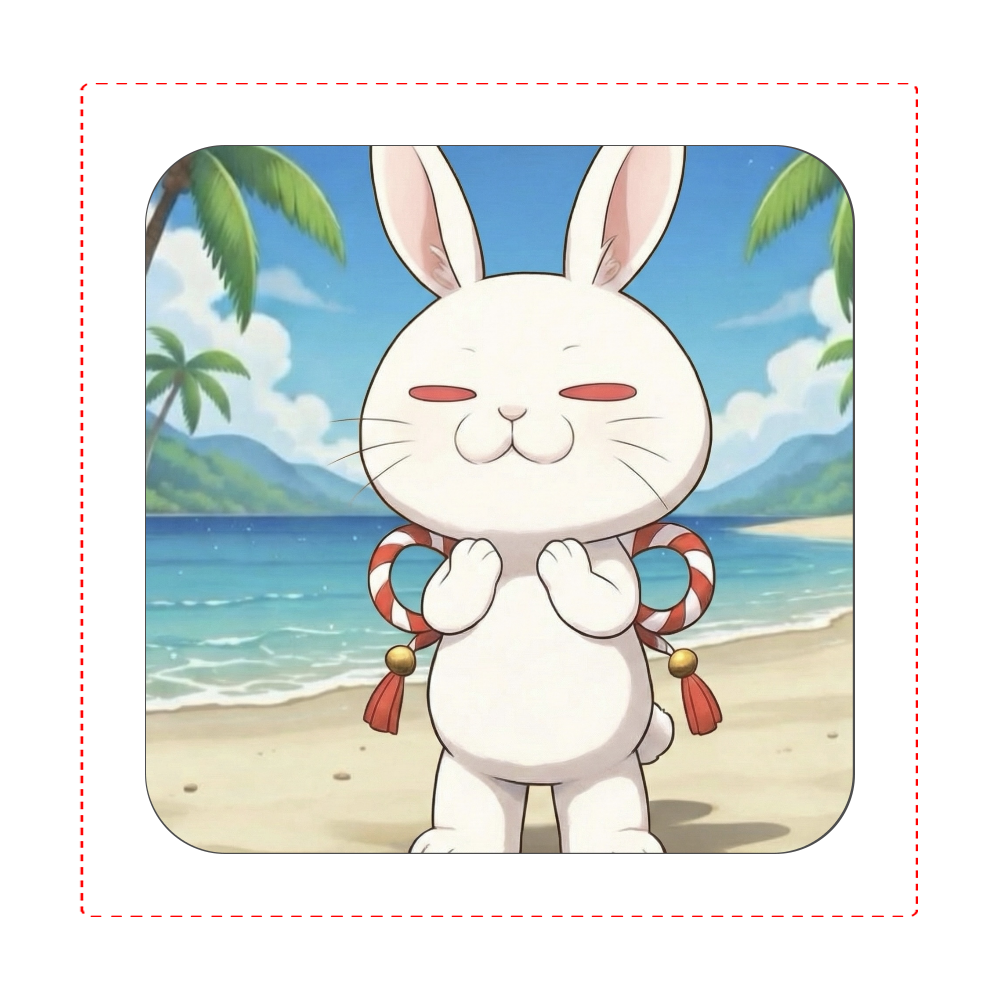 ブサカワうさぎタオル