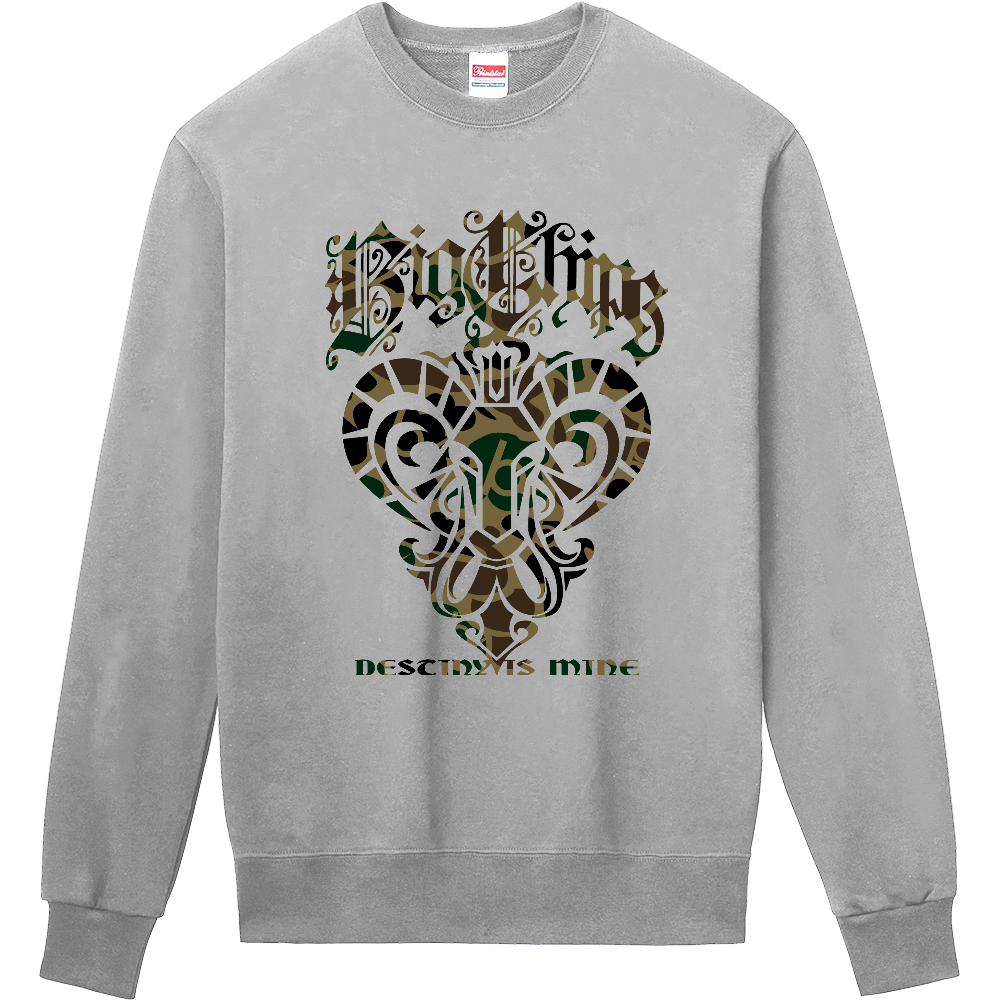 トレーナー BIGCHIPS014 Goat001 b✓迷彩 緑カモフラ トレーナー色変更OK