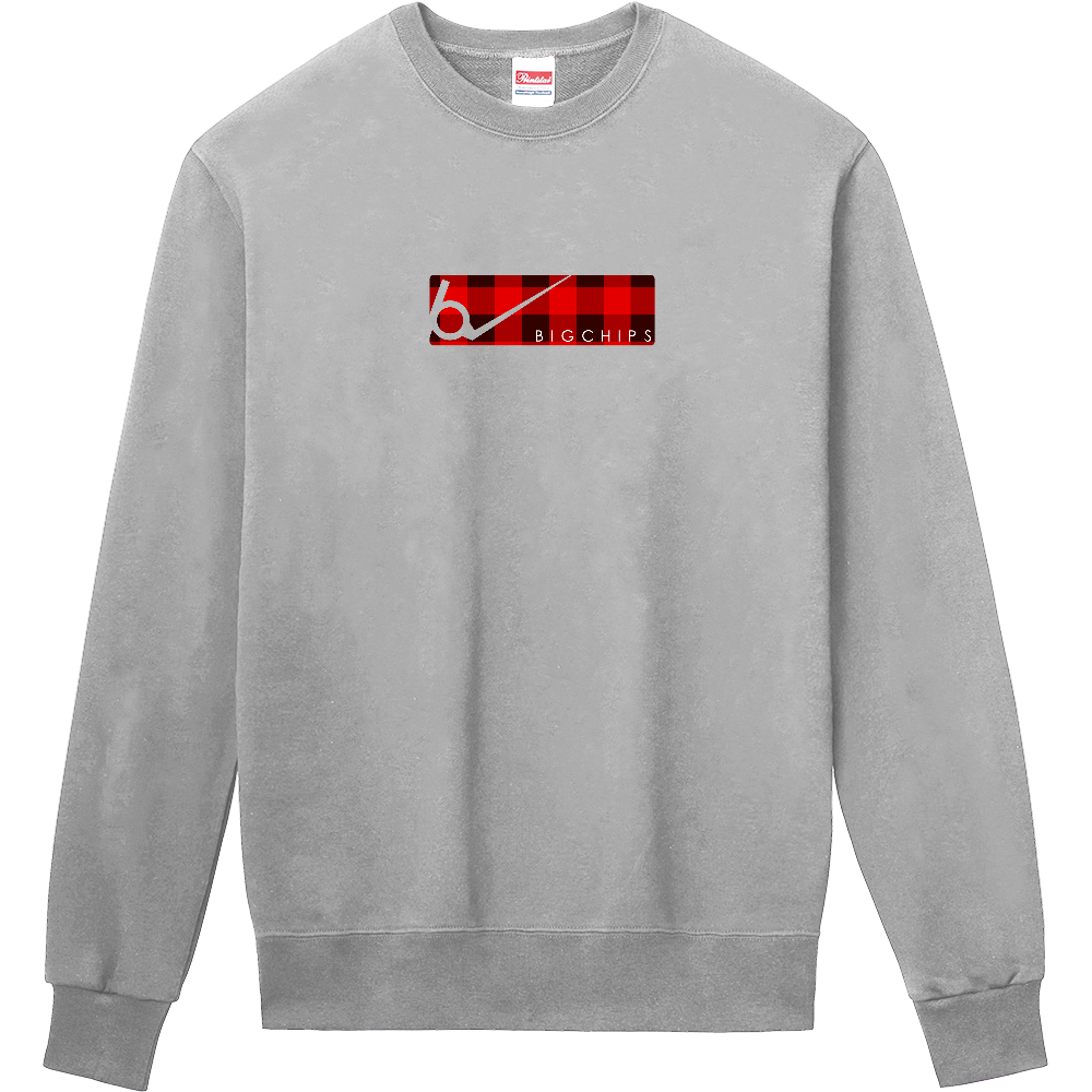 トレーナー BIGCHIPS023 BoxLogo001 EチェックBox トレーナー色変更OK