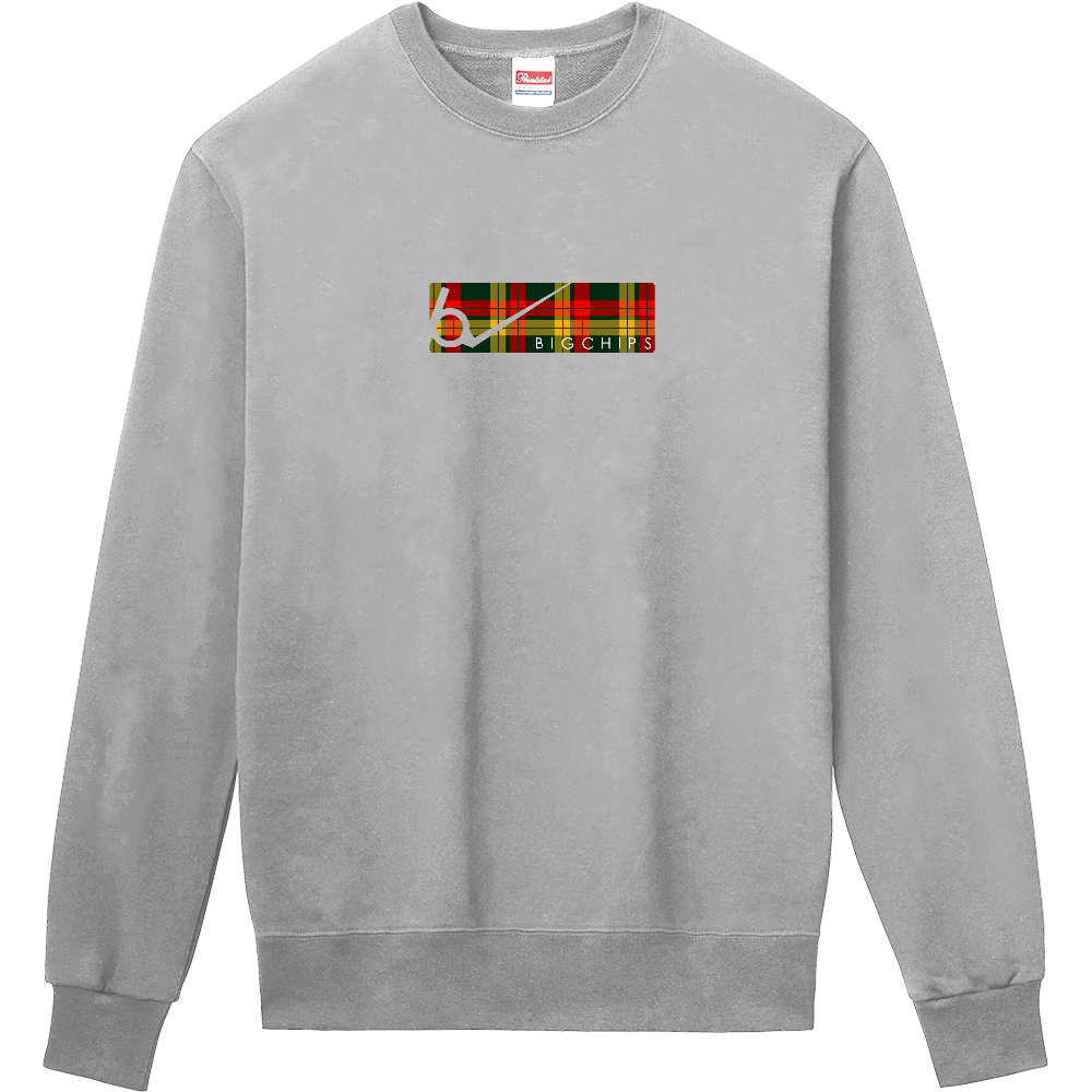 トレーナー BIGCHIPS023 BoxLogo001 FチェックBox トレーナー色変更OK