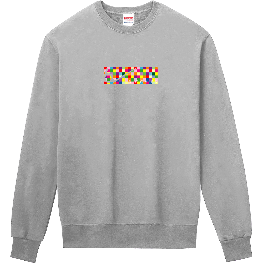 トレーナー BIGCHIPS023 BoxLogo001 HチェックBox トレーナー色変更OK