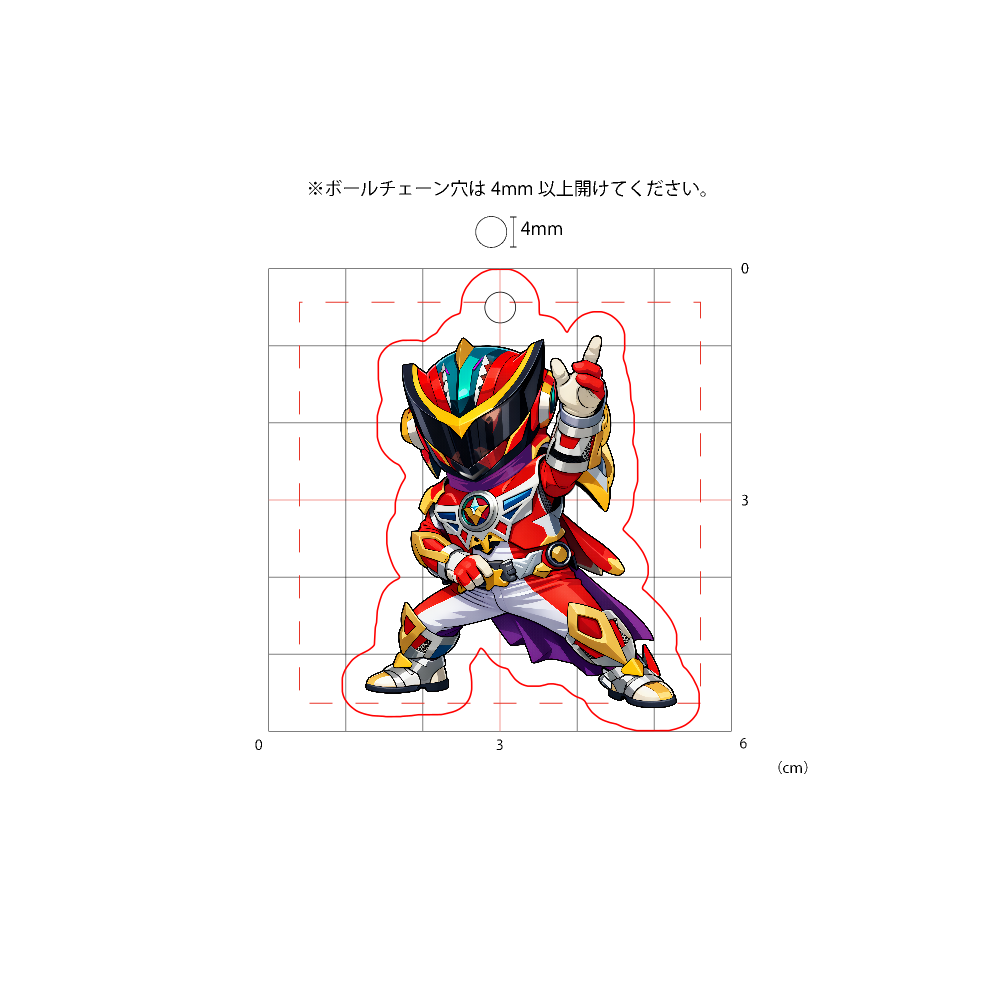 鳥神ミヤジマックスSDイラスト アクキー