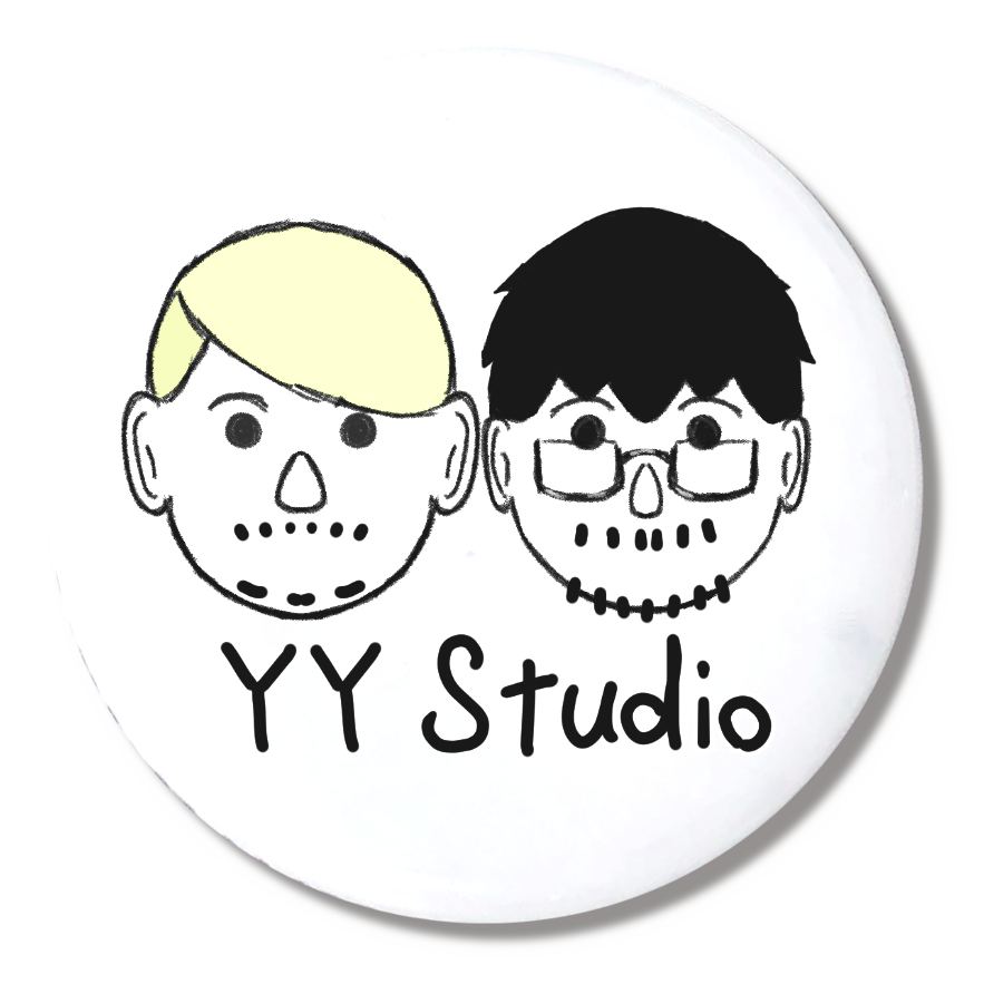 YY Studioオリジナル缶バッジ(ロゴ有りVer.)